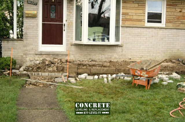 Spotting When Your Porch or Front Entry Needs Leveling Before Rebuild