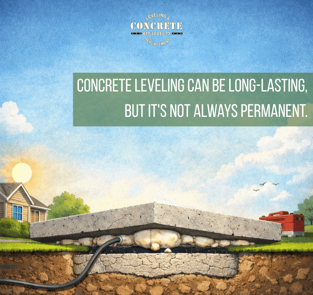 How Long It Lasts and What Affects Durability: Expert Concrete Leveling in Romulus, MI.